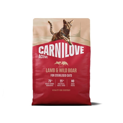 CARNILOVE ACTIVE ADULT STERILISED ALL BREEDS LAMB / WILD BOAR