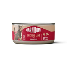 CARNILOVE CAN CHICKEN / LAMB 12X100 GR