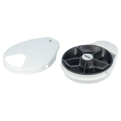 TRIXIE VOEDERAUTOMAAT MET KOELFUNCTIE TX4+1 (F10) WIT / ZWART 35,5X31X10 CM