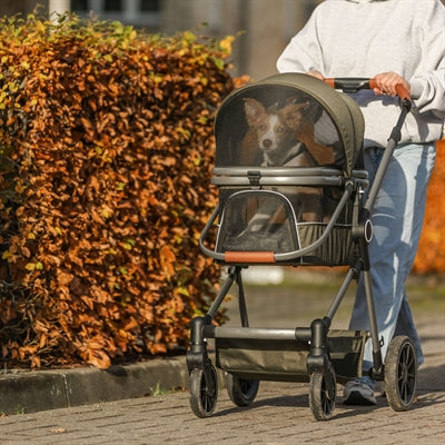 Trixie Hondenbuggy Maximaal 22 Kg Olijfgroen 56X100X101 Cm
