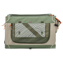 Trixie Kennel Comfy Bench Stof / Reismand Olijfgroen / Beige 47,5X70X44,5 Cm