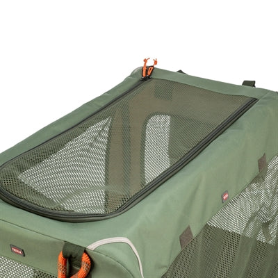 Trixie Kennel Comfy Bench Stof / Reismand Olijfgroen / Beige 52X85,5X49,5 Cm