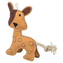 TRIXIE HOND STAAND LEER BRUIN 25 CM