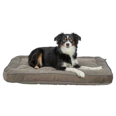 Trixie Hondenkussen Liano Hoekig Geweven Stof / Velours Taupe 80X60 Cm
