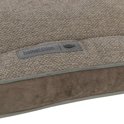 Trixie Hondenkussen Liano Hoekig Geweven Stof / Velours Taupe 100X65 Cm