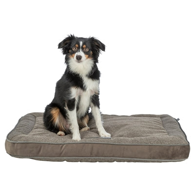 Trixie Hondenkussen Liano Hoekig Geweven Stof / Velours Taupe 100X65 Cm