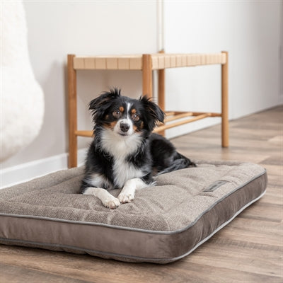 Trixie Hondenkussen Liano Hoekig Geweven Stof / Velours Taupe 100X65 Cm