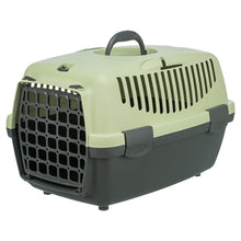 TRIXIE VERVOERSBOX CAPRI 1 DONKERGRIJS / PASTELGROEN 32X48X31 CM
