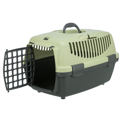TRIXIE VERVOERSBOX CAPRI 1 DONKERGRIJS / PASTELGROEN 32X48X31 CM