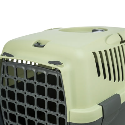 TRIXIE VERVOERSBOX CAPRI 1 DONKERGRIJS / PASTELGROEN 32X48X31 CM