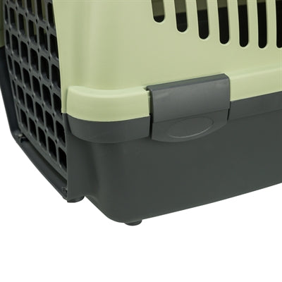 TRIXIE VERVOERSBOX CAPRI 1 DONKERGRIJS / PASTELGROEN 32X48X31 CM