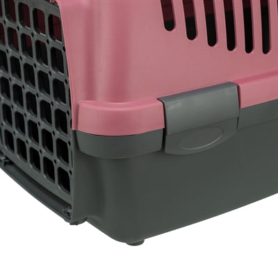 TRIXIE VERVOERSBOX CAPRI 1 DONKERGRIJS / OUDROZE 32X48X31 CM