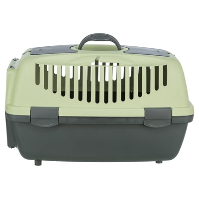 TRIXIE VERVOERSBOX CAPRI 2 DONKERGRIJS / PASTELGROEN 37X55X34 CM