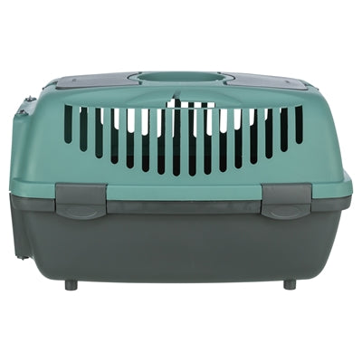 TRIXIE VERVOERSBOX CAPRI 2 DONKERGRIJS / PETROL 37X55X34 CM
