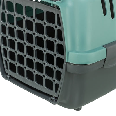 TRIXIE VERVOERSBOX CAPRI 2 DONKERGRIJS / PETROL 37X55X34 CM