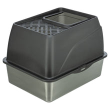 TRIXIE KATTENBAK HOP-IN RVS GRIJS 40X52X39 CM