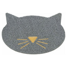 TRIXIE KATTENBAKMAT KATTENKOP PVC LICHTGRIJS