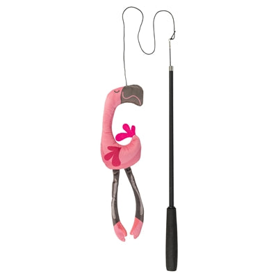 TRIXIE KATTENHENGEL TELESCOPISCH GROTE KATTEN MET FLAMINGO ROZE 106 CM