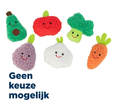 TRIXIE GROENTEN EN FRUIT PLUCHE MET CATNIP ASSORTI 11 CM 48 ST