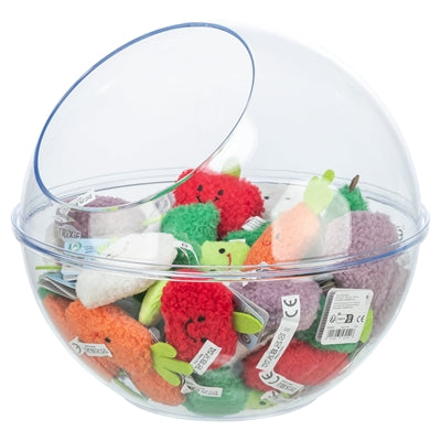 TRIXIE GROENTEN EN FRUIT PLUCHE MET CATNIP ASSORTI 11 CM 48 ST