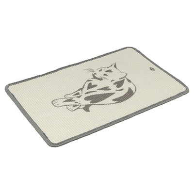 TRIXIE KRABMAT MET PRINT TAUPE 55X35 CM