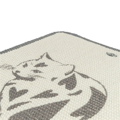 TRIXIE KRABMAT MET PRINT TAUPE 55X35 CM