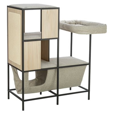 TRIXIE KRABPAAL CITYSTYLE MET METALEN FRAME CREME 95X62X100 CM