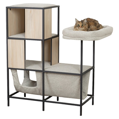 TRIXIE KRABPAAL CITYSTYLE MET METALEN FRAME CREME 95X62X100 CM