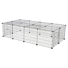 Trixie Ren Met Afdekking Metaal Zwart 152X72X38 Cm