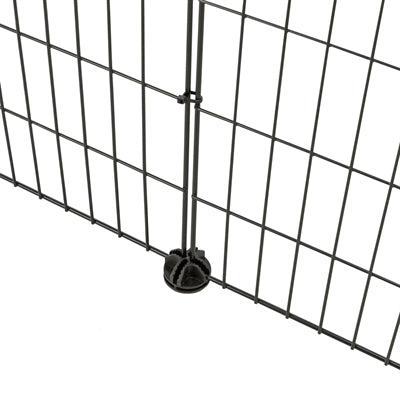 Trixie Ren Met Afdekking Metaal Zwart 152X72X38 Cm