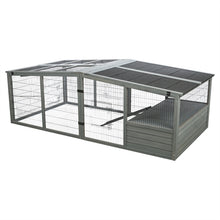 Trixie Ren Xl Met Afdekking Hout Grijs 233X79X116 Cm