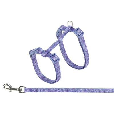 TRIXIE KATTENTUIGJE MET RIEM GEOMETRISCH MOTIEF ASSORTI 27-45X1 CM 4 ST