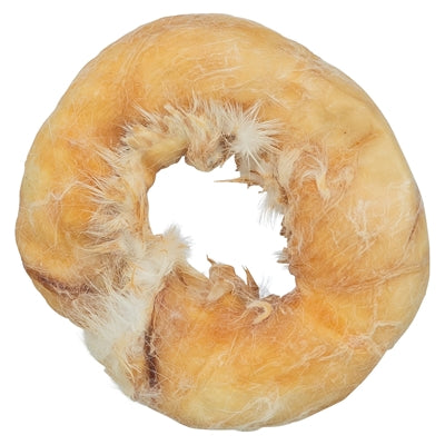 Trixie Denta Fun Rabbit Ring Met Kippenborst 9 Cm 50X50 Gr