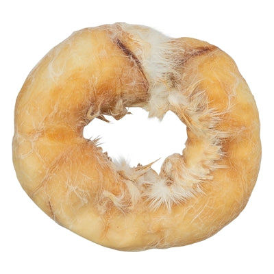 Trixie Denta Fun Rabbit Ring Met Kippenborst 9 Cm 50X50 Gr