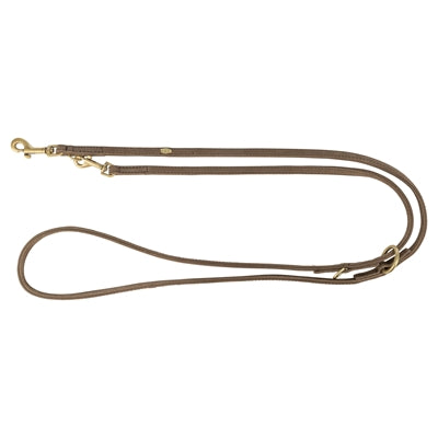 Trixie Hondenriem Pure Verstelbaar Leer Bruin 200X1 Cm