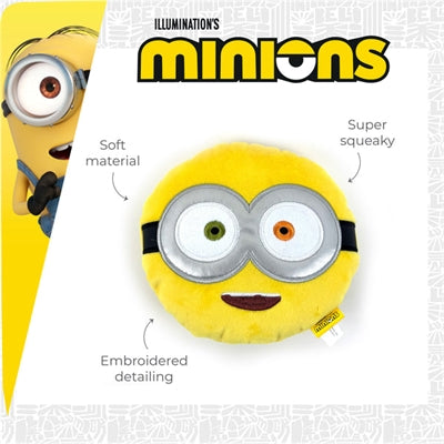 Minions Minion Squeaky Hoofd Pluche Assorti 19X15,5X6 Cm