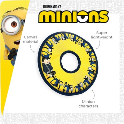 Minions Canvas Frisbee Geel 25X25X1,2 Cm