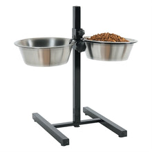 Zolux Voerstandaard Voerbak / Waterbak Verstelbaar Rvs 2X2,5 Ltr 24,5 Cm 53,5X51X2