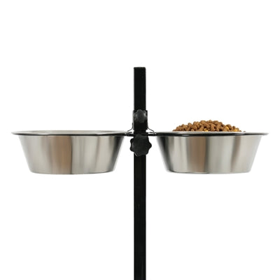 Zolux Voerstandaard Voerbak / Waterbak Verstelbaar Rvs 2X2,5 Ltr 24,5 Cm 53,5X51X2