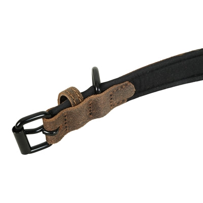 Zolux Expert Halsband Hond Premium Leer / Neopreen Bruin 40X1,6 Cm
