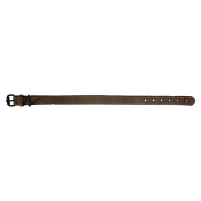Zolux Expert Halsband Hond Premium Leer / Neopreen Bruin 80X3 Cm