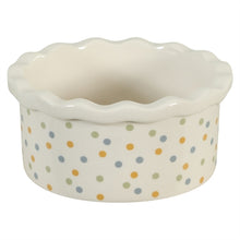Zolux Voerbak Cosy Gestipt Keramiek Wit 10X10X4,5 Cm 150 Ml