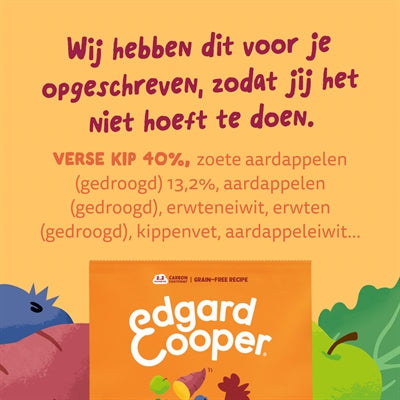 Edgard & Cooper Adult Verse Scharrelkip Graanvrij 1 Kg