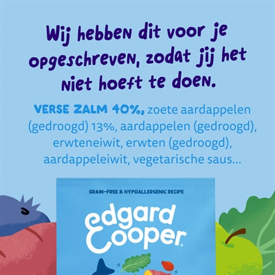 Edgard & Cooper Adult Verse Noorse Zalm Graanvrij 1 Kg