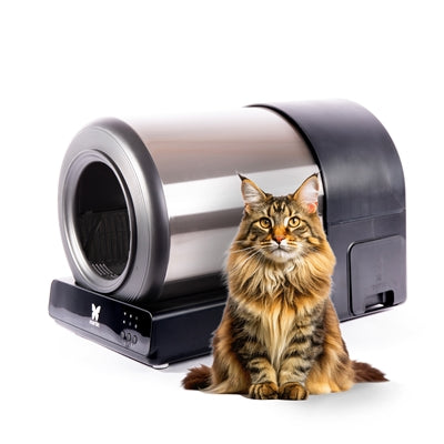 Martin Automatische Kattenbak Tunnel Rvs 71X43X49 Cm