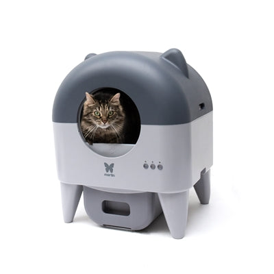 Martin Automatische Kattenbak Met Verlichting Grijs / Antraciet 55X50X66 Cm