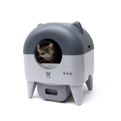Martin Automatische Kattenbak Met Verlichting Grijs / Antraciet 55X50X66 Cm