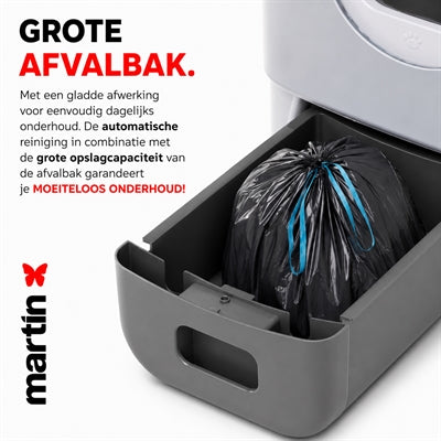 Martin Automatische Kattenbak Met Verlichting Grijs / Antraciet 55X50X66 Cm