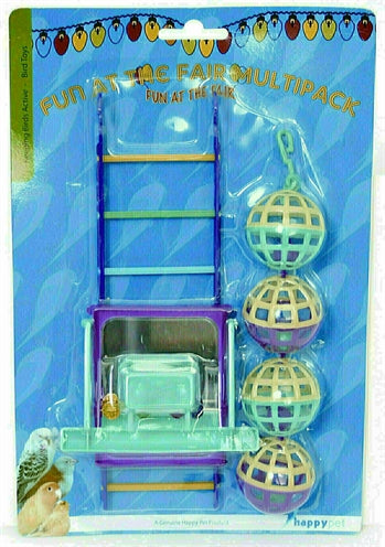 Happy Pet Bird Toy Mp Bal / Ladder / Perch 22X10X4 CM
