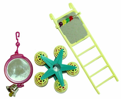Happy Pet Bird Toy Mp Spiegel / Ladder / Carousel 20X9X4 CM